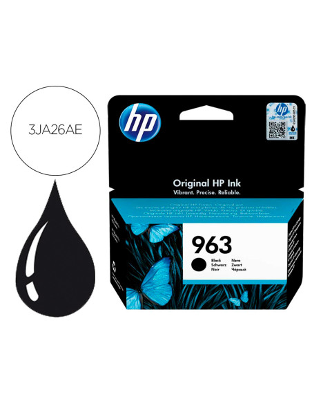 Ink-jet hp 963 officejet pro 9010 / 9020 / 9022 / 9023 / 9025 negro 1000 paginas