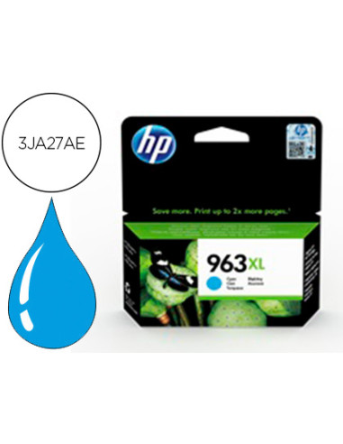Ink-jet hp 963 xl officejet pro 9010 / 9020 / 9022 / 9023 / 9025 cian 1600 paginas
