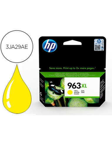 Ink-jet hp 963 xl officejet pro 9010 / 9020 / 9022 / 9023 / 9025 amarillo 1600 paginas