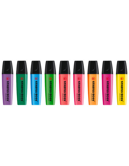 Rotulador stabilo boss fluorescente 70 estuche de 8 unidades colores surtidos