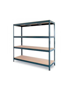 Estanteria metalica ar stabil xl 200x150x60 cm 4 estantes 500 kg por estante bandeja de madera sin tornillos color 2