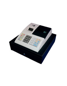 Registradora ecr sampos er-057 s blanca 14 departamentos display vfd antireflejos conforme 2