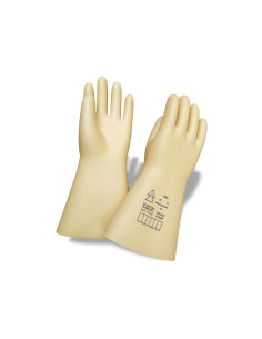 Guantes faru latex aislante proteccion electrica hasta 500 voltios clase 00 talla 9 color beige 2