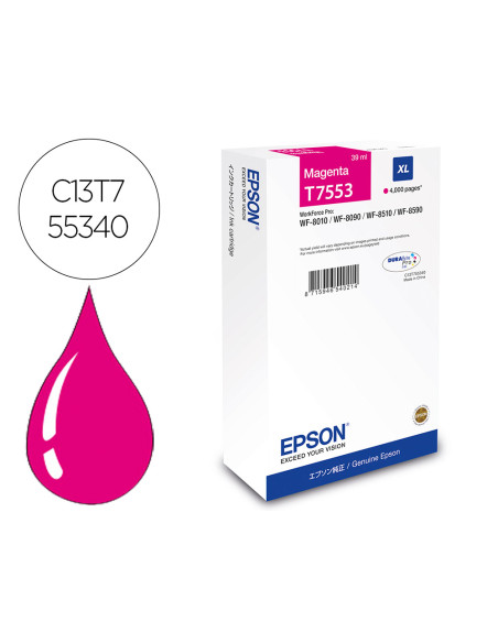 Ink-jet epson magenta xl 4000p wf-8xxx