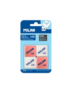 Goma de borrar milan 430 blister de 4 unidades 2
