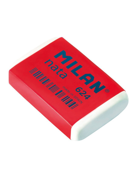 Goma de borrar milan nata 624 blister de 4 unidades