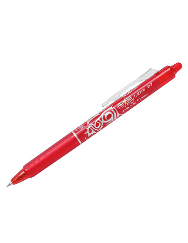 Boligrafo pilot frixion clicker borrable 0,7 mm punta media rojo en blister