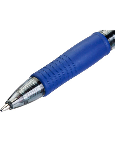 Boligrafo pilot g-2 azul tinta gel retractil sujecion de caucho en blister