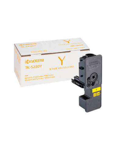 Toner kyocera mita tk-5230y amarillo 2200 pag