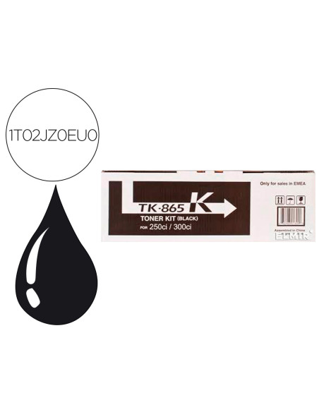 Toner kyocera -mita taskalfa 250ci / 300ci tk865k mfp toner negro