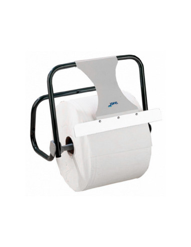 Portabobina industrial jofel metalico mural con sierra de corte para bobinas de hasta 500 m 435x416x285 mm