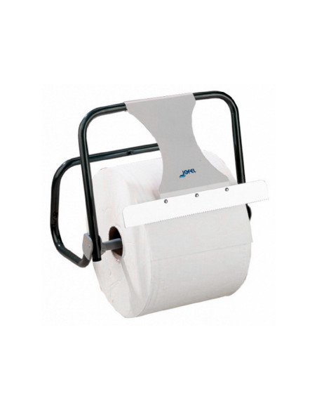 Portabobina industrial jofel metalico mural con sierra de corte para bobinas de hasta 500 m 435x416x285 mm