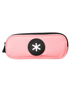 Bolso escolar portatodo antartik doble cremallera color coral 210x60x80 mm