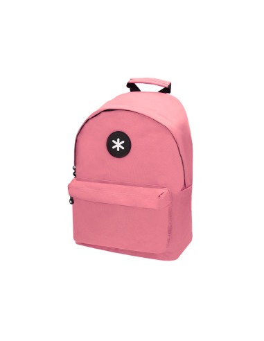 Cartera antartik mochila con asa y bolsillos con cremallera color coral 310x160x410 mm