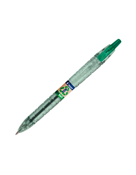 Boligrafo pilot ecoball plastico reciclado expositor de 60 unidades colores surtidos + 10 boligrafos