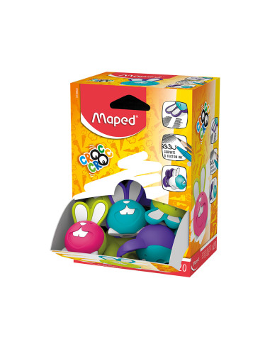 Goma de borrar maped croc croc duo conejo colores surtidos