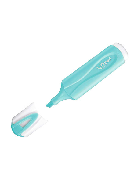 Rotulador maped fluorescente peps pastel con glitter estuche de 4 unidades colores surtidos