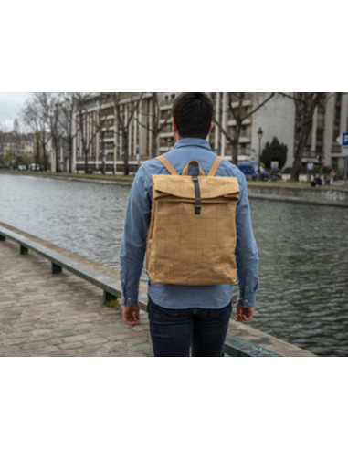 Mochila exacompta eterneco cuero imitacion vegetal 360x100x450 mm