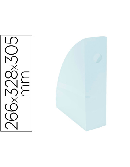 Revistero exacompta aquarel mag-cube azul pastel 266x328x305 mm