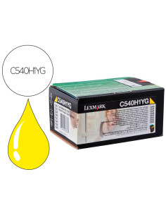 Toner laser lexmark c540h1yg amarillo c540/ 2000 paginas
