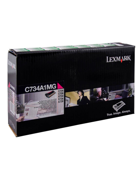 Toner laser lexmark c734 magenta 6000 paginas