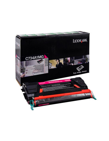Toner laser lexmark c734 magenta 6000 paginas