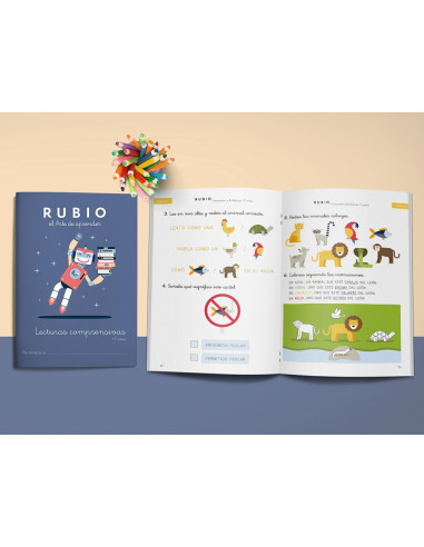 Cuaderno rubio lecturas comprensivas + 7 años