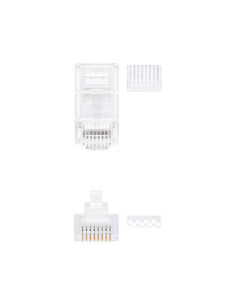 Conector nanocable rj45 8 hilos categoria 6 2