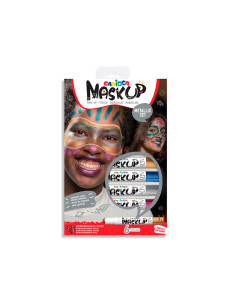 Barra de maquillaje carioca mask up metallic caja de 6 colores surtidos 2