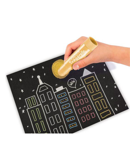 Set de dibujo carioca metallic pop up card creator 3d 17 piezas