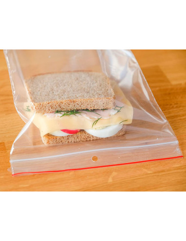 Bolsa plastico autocierre q-connect 100x150 mm paquete de 100 unidades