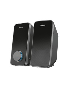 Altavoces trust arys 2.0 potencia maxima 28w control de volumen y conexion auriculares usb color negro