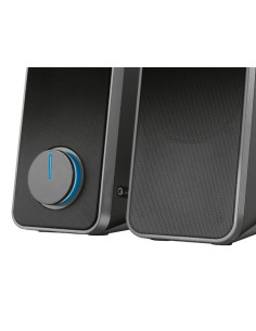 Altavoces trust arys 2.0 potencia maxima 28w control de volumen y conexion auriculares usb color negro 2