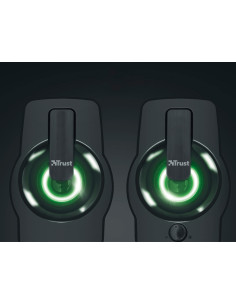 Altavoces trust gemi 2.0 potencia maxima 12w iluminacion led control de volumen y conexion 2