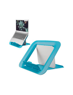 Soporte para portatil leitz ergo cosy ajustable 4 alturas color azul 310x50x247 mm