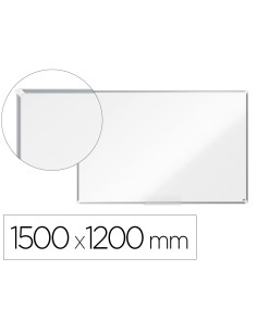 Pizarra blanca nobo premium plus melamina 1500x1200 mm