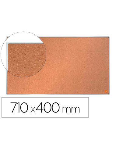 Tablero de anuncios nobo impression pro corcho formato panoramico 32 " 710x400 mm