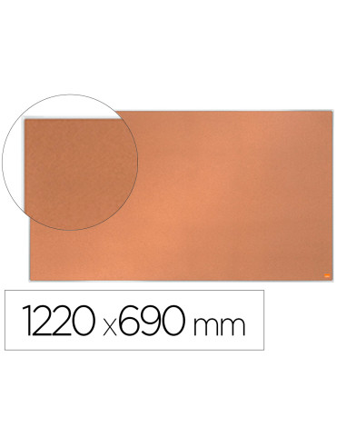 Tablero de anuncios nobo impression pro corcho formato panoramico 55 " 1220x690 mm