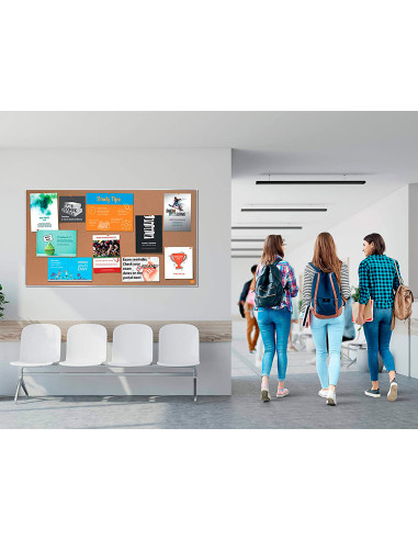 Tablero de anuncios nobo impression pro corcho formato panoramico 55 " 1220x690 mm