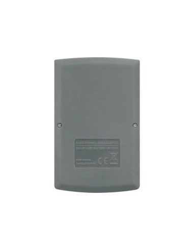 Calculadora liderpapel bolsillo xf07 8 digitos solar y pilas color gris 98x62x8 mm