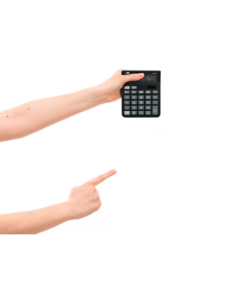 Calculadora liderpapel sobremesa xf16 8 digitos solar y pilas color negro 127x105x24 mm