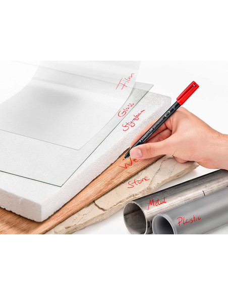 Rotulador staedtler lumocolor retroproyeccion punta de fibra 318 estuche de 8 unidades colores surtidos