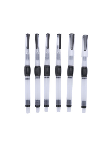 Pincel liderpapel recargable para productos acuarelables set de 6 unidades grosor puntas surtidas