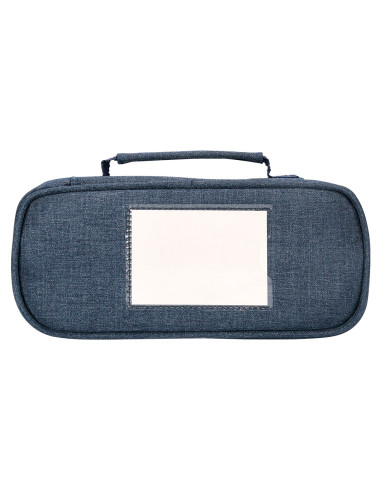Bolso escolar portatodo liderpapel ovalado con organizador interior pizarra y asa 1 cremallera surtidos