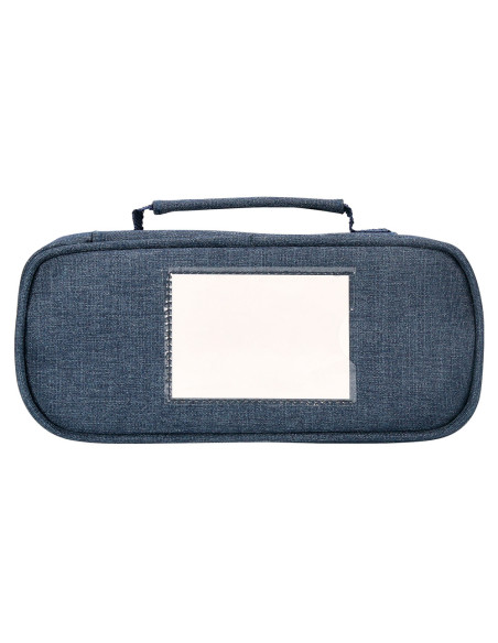 Bolso escolar portatodo liderpapel ovalado con organizador interior pizarra y asa 1 cremallera surtidos