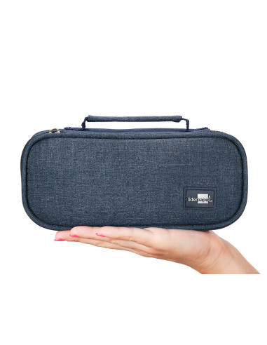 Bolso escolar portatodo liderpapel ovalado con organizador interior pizarra y asa 1 cremallera surtidos