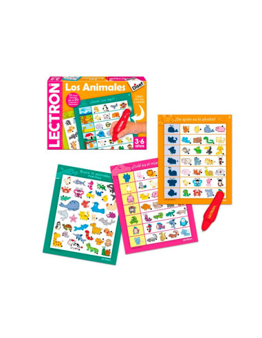 Juego diset didactico lectron lapiz los animales