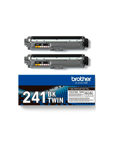 Toner brother tn241bktwin hl3140 / 3170 / 3150 / dcp9020 / mfc9140 / 9330 / 9340 negro 2500 paginas pack
