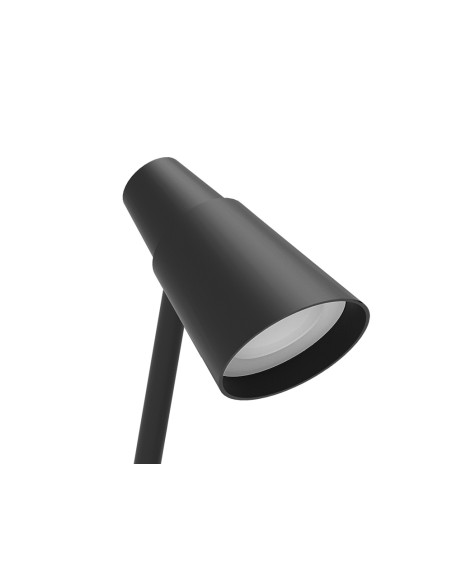 Lampara de oficina q-connect sobremesa abs tactil 6w 32 led 330lm color negro