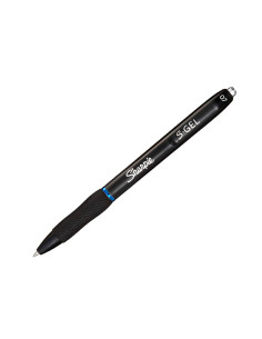 Boligrafo sharpie retractil tinta gel punta 0,7 mm color azul 2